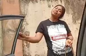 VIDEO: Drunk Lady Flirts With Bolt Driver In Benin City
